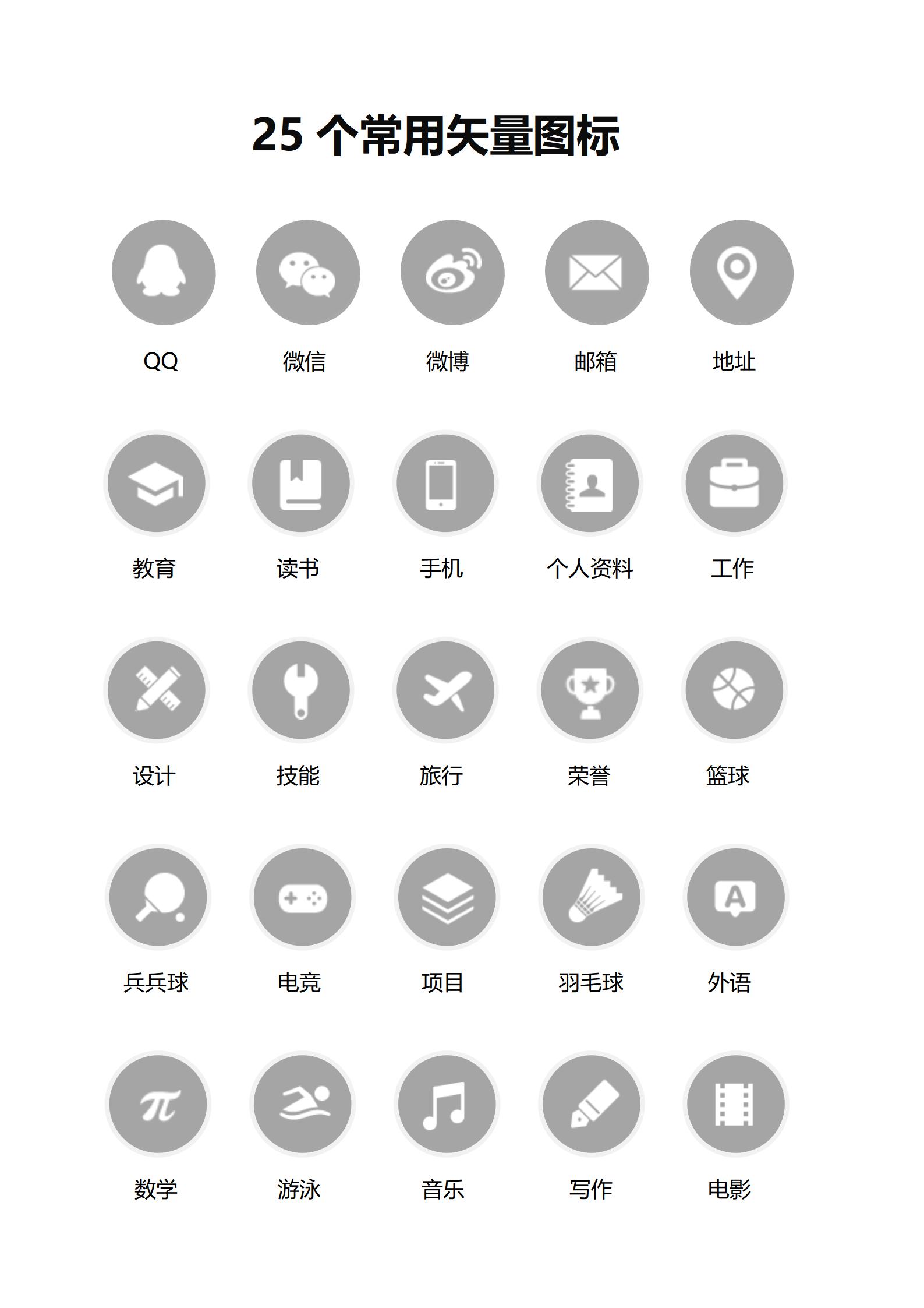 DY-000109简约白色专业职场简历模板/