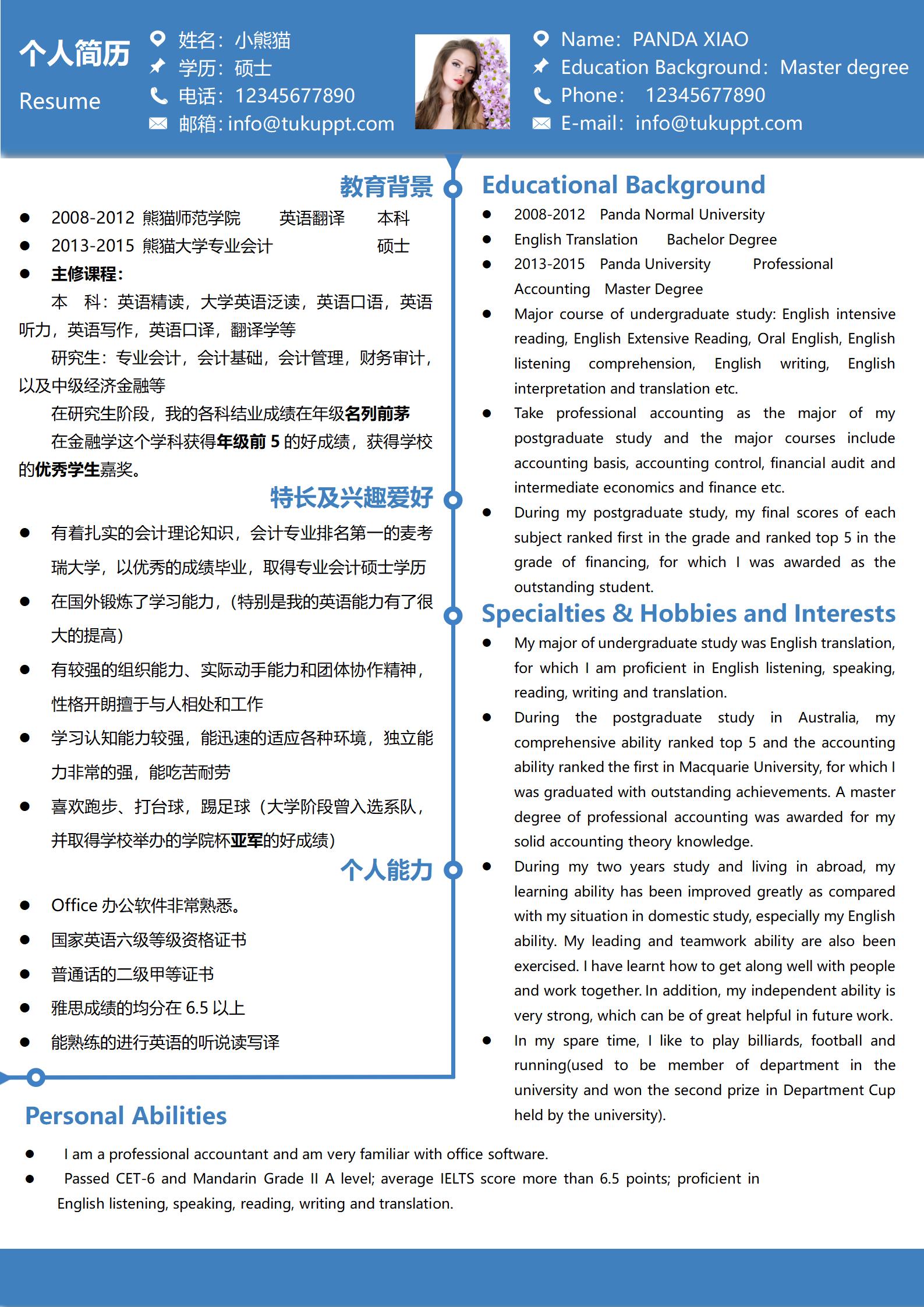 C7V-000228中英文对照个人简历3/