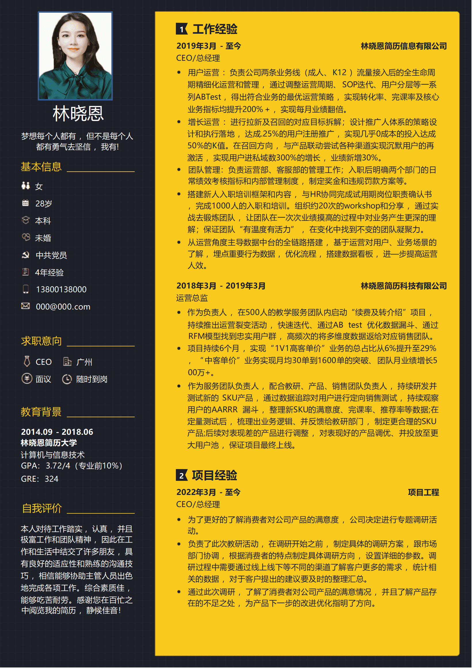 QIyezt-0017ceo面试简历/