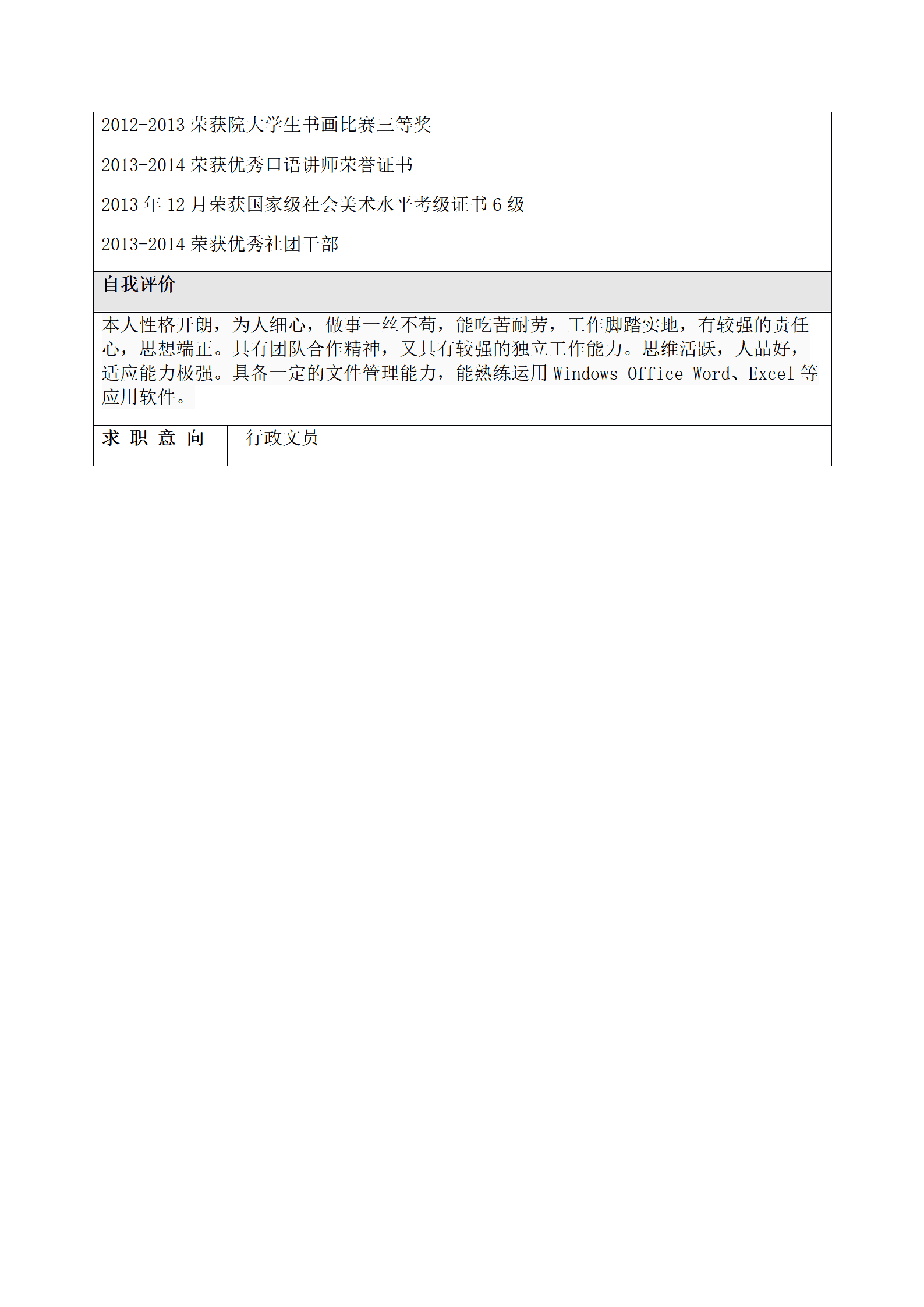 qiyee-000745强调团队合作精神和个人贡献的简历模板/
