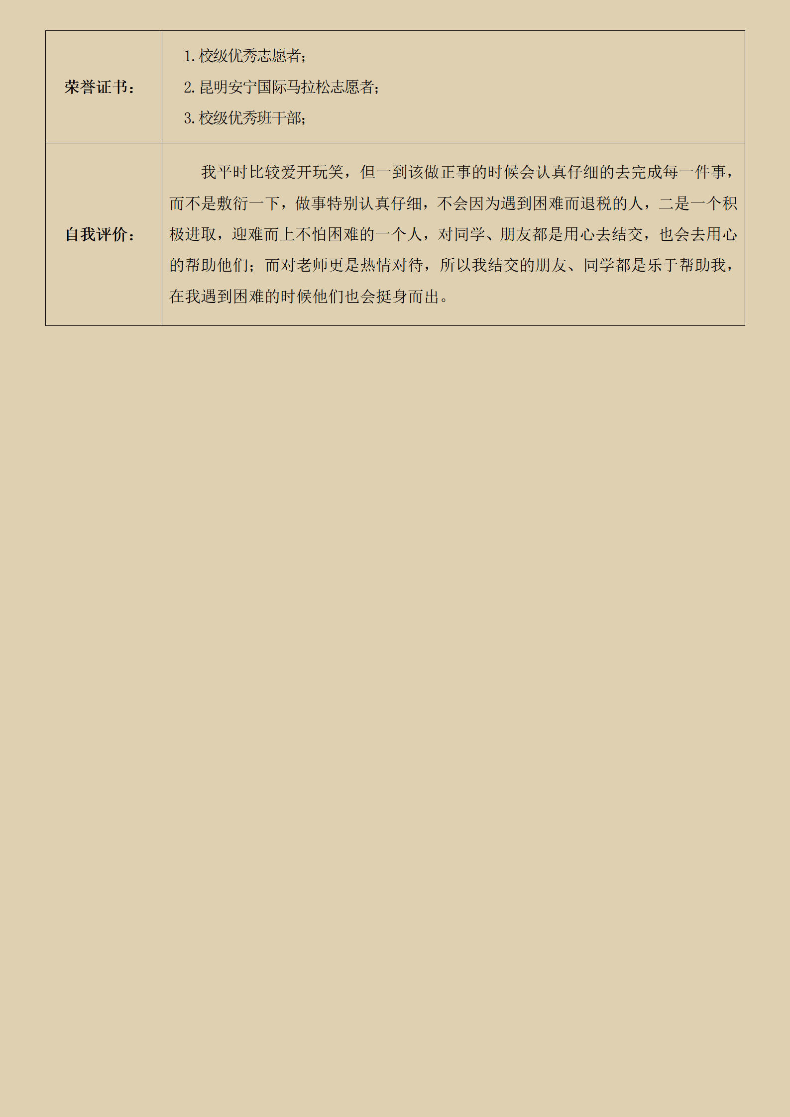 qiyee-000984土木建筑工程造价类岗位求职简历模板(1)/