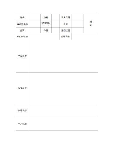 结合具体案例说明工作能力的简历模板