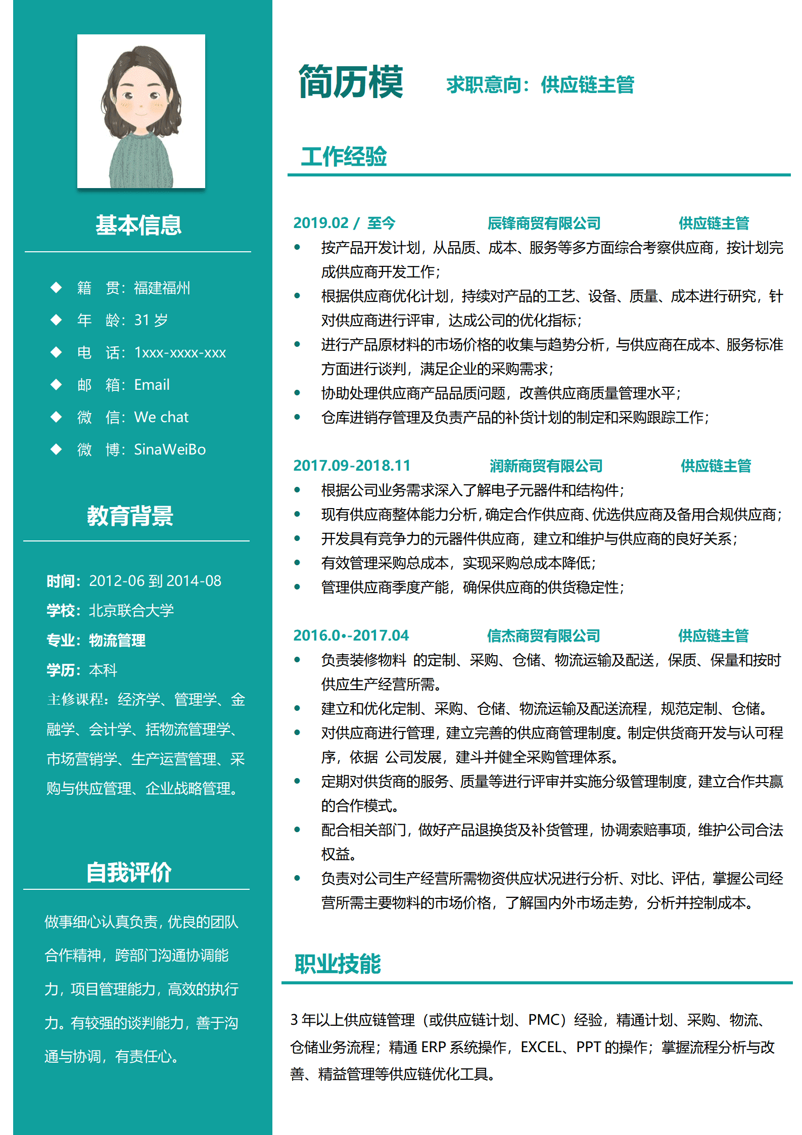 BYDS-000142供应链总监简历/