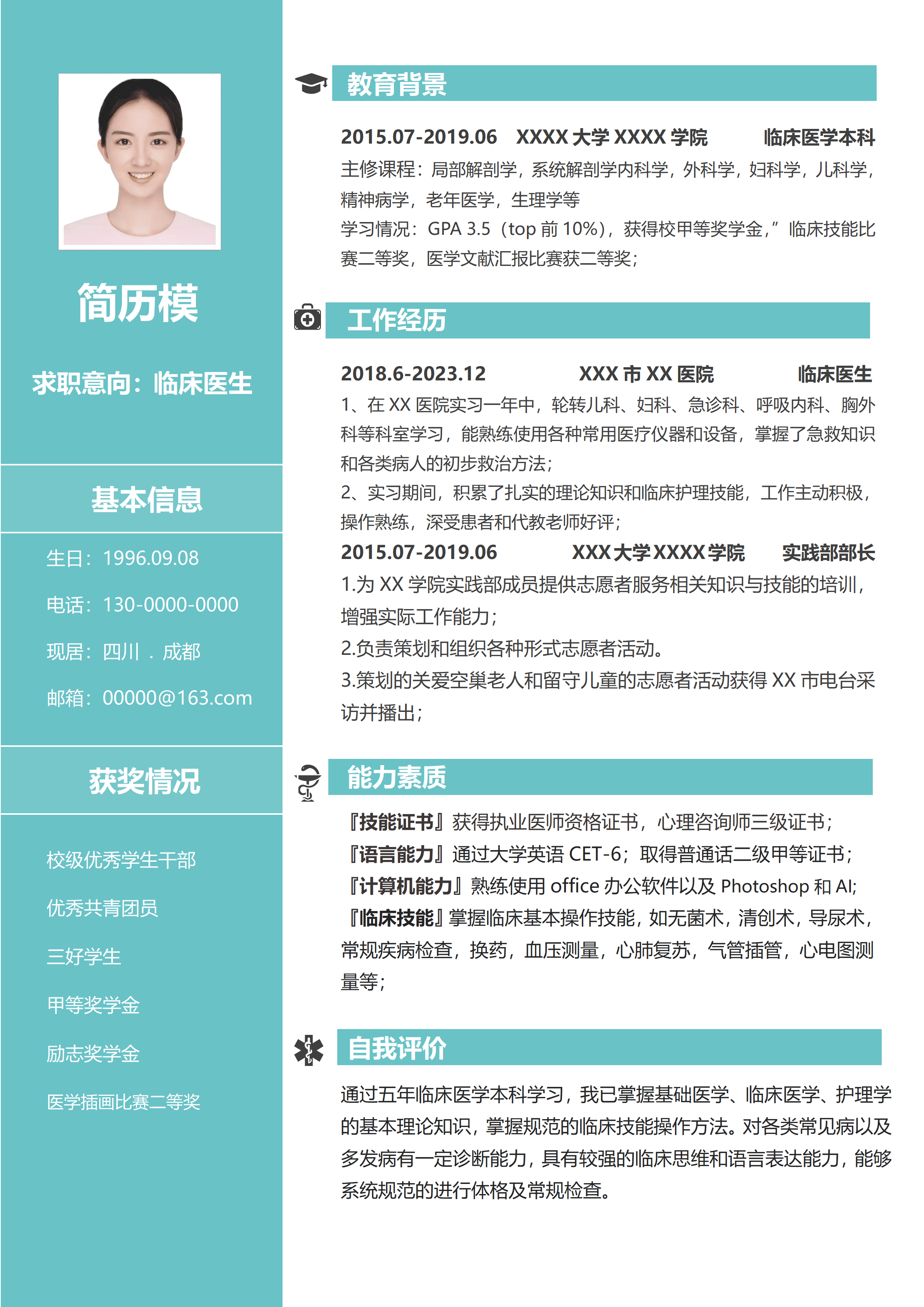 GND0139门诊临床医生简历/