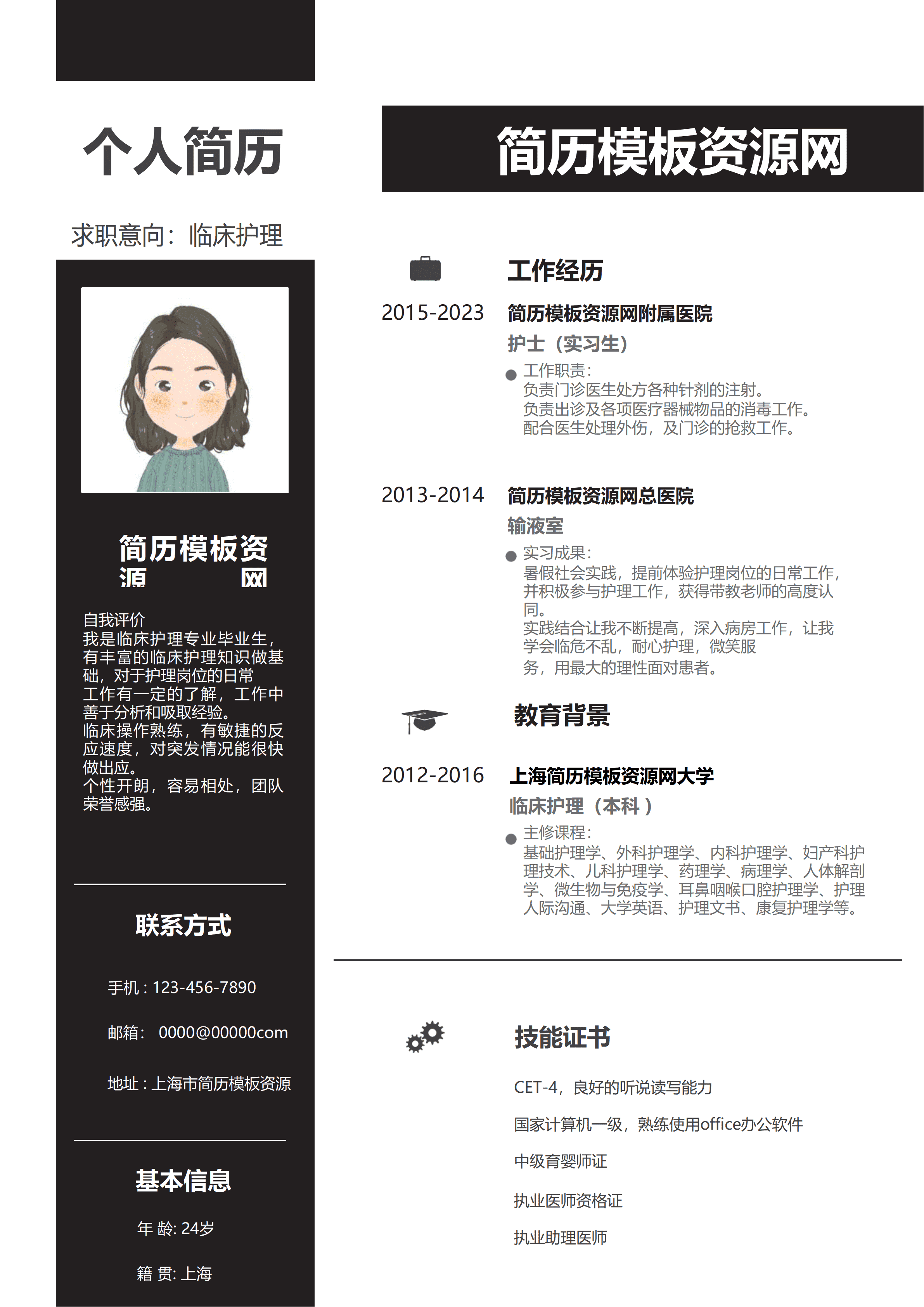 GND0100临床医生改行简历/