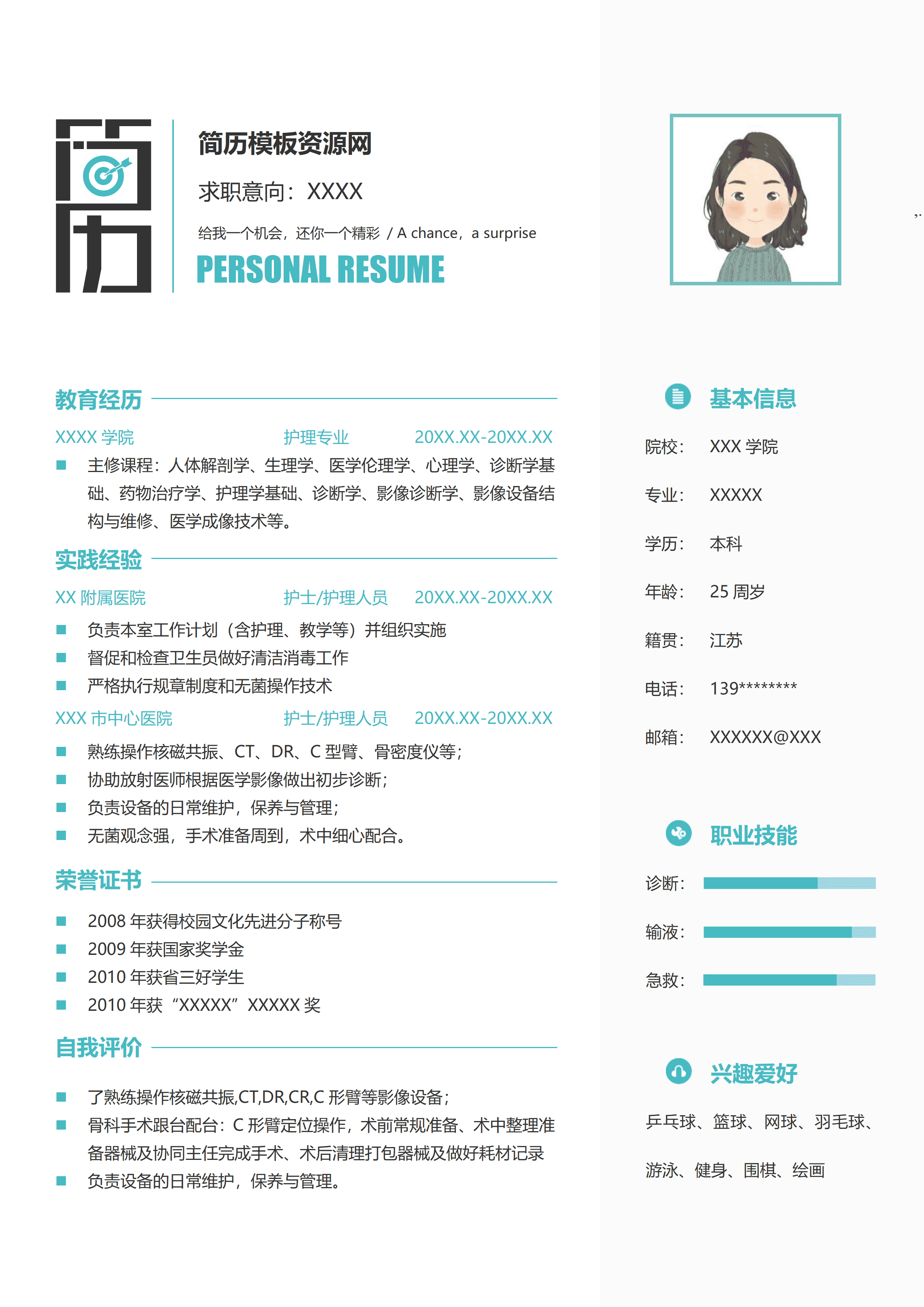 GND0249医学影像研究生简历/