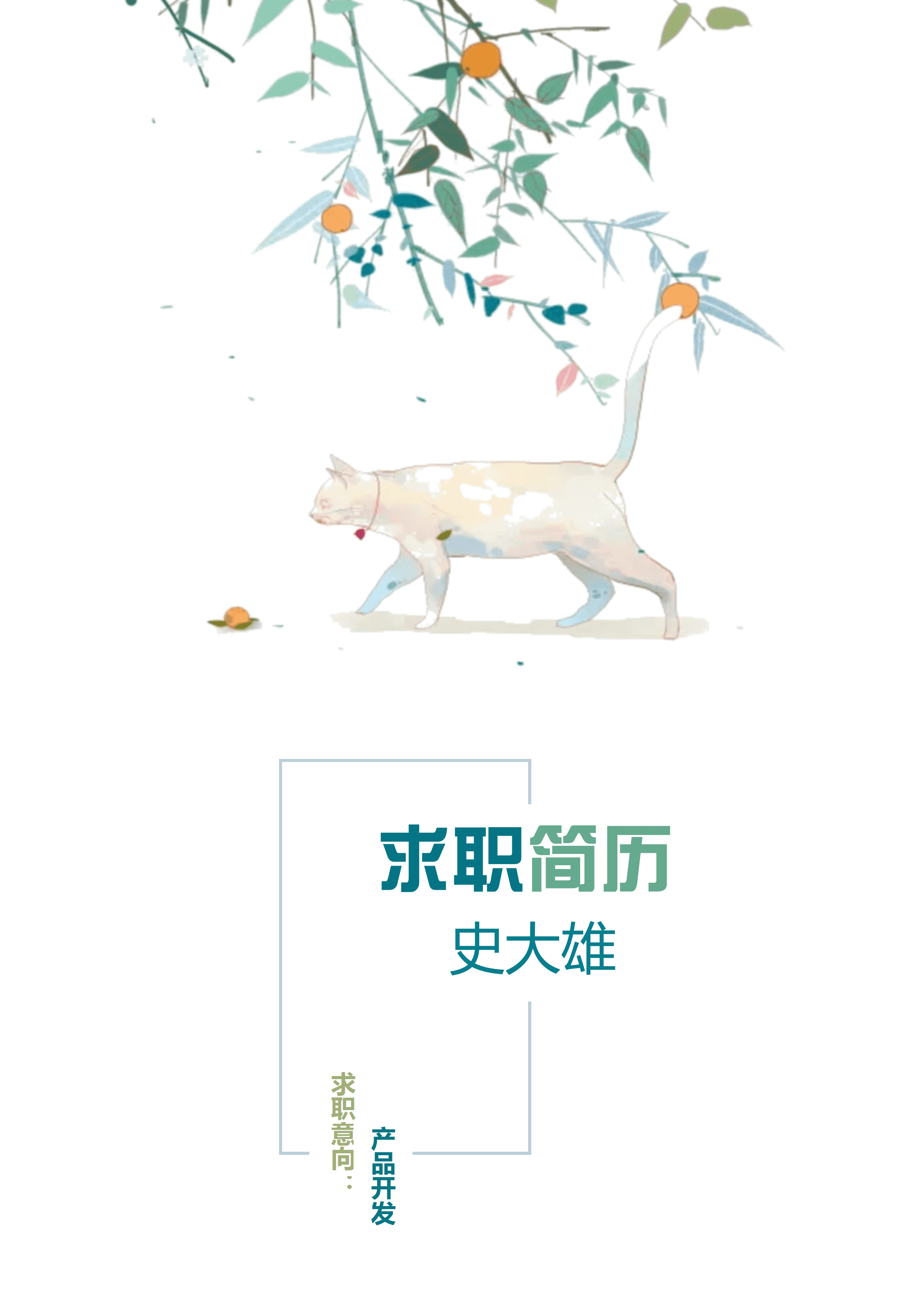 ELSS-110中小学教师小清新简历/