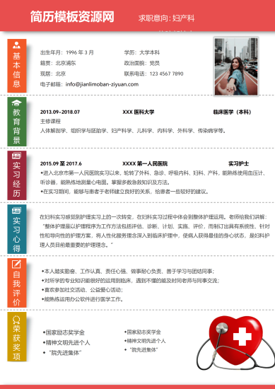 妇产科住院部护士  1-3年